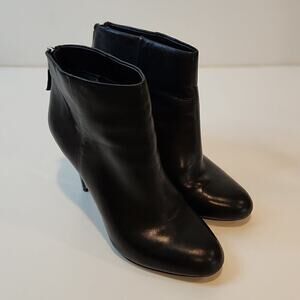 Sam Edelman Women’s Black Leather Kourtney Stiletto Ankle Bootie Size 7 1/2 NICE